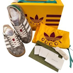 Gucci x Adidas Gazelle - Beige GG Monogram (Women’s)
